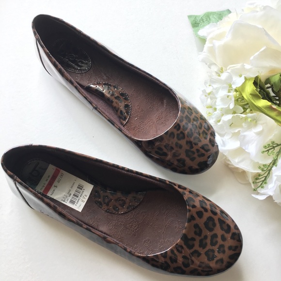 born leopard print flats
